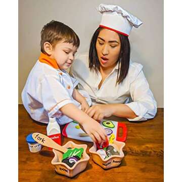 Interactive Bilingual Food Toy Kit for Kids - Playful Learning and Fun!