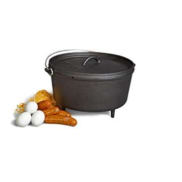 Camp Chef Classic Deep Dutch Oven - Cast Iron Dutch Oven Pot with Lid for Indoor & Outdoor Cooking - 12" Dutch Oven - 8 Quarts