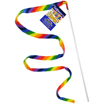 Cat Dancer Products Rainbow Cat Wand Charmer for All Cats and Kittens