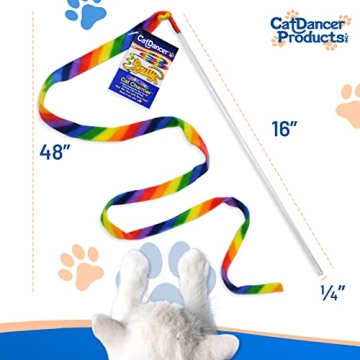 Rainbow Cat Wand Charmer - Fun, Safe Exercise Toy