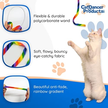 Rainbow Cat Wand Charmer - Fun, Safe Exercise Toy