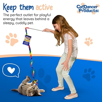 Rainbow Cat Wand Charmer - Fun, Safe Exercise Toy