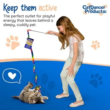 Rainbow Cat Wand Charmer - Fun, Safe Exercise Toy