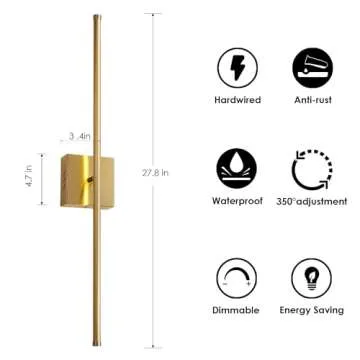 Modern Dimmable Hardwired Wall Sconces - KARTOOSH