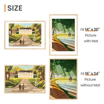 Upsimples 16x24 Picture Frame Set of 5 for Photos