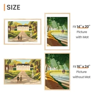 Upsimples 16x24 Picture Frame Set of 5 for Photos
