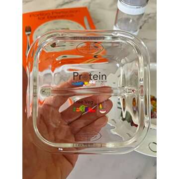 Portion Perfection Bariatric Must Haves / 3 Pk Bariatric Meal Prep Containers Reusable Glass Portion Control Container | Gastric Sleeve Must Haves | Bari Preppers