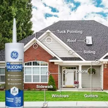 GE Advanced Silicone Caulk - Waterproof Sealant 10 oz