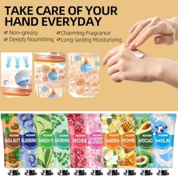 14 Pack Hand Cream Easter Basket Stuffers for Teens,Mothers Day Gifts for Friends,Thank You Gifts,Stocking Stuffers for Adults,Appreciation Gifts,Natural Moisturizing Hand Lotion for Women and Girls