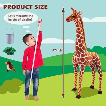Buy Lifelike OHKIDS Giraffe Plush Toy - 47” Tall Gift