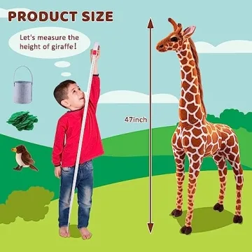 Buy Lifelike OHKIDS Giraffe Plush Toy - 47” Tall Gift
