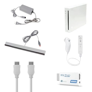 Nintendo Wii Console, White HDMI Bundle - Fun Gaming Experience