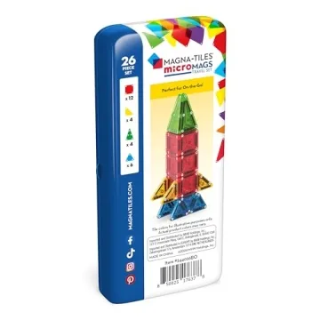 MAGNA-TILES microMAGS 26-Piece Magnetic Construction Set