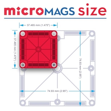 MAGNA-TILES microMAGS 26-Piece Magnetic Construction Set