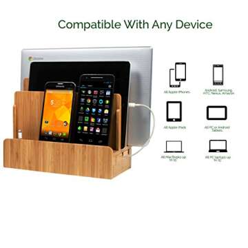 Great Useful Stuff G.U.S. Multi-Device Charging Station Dock & Organizer - Multiple Finishes Availab...