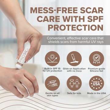 ProSil Silicone Scar Gel Stick - Premium Scar Treatment with SPF 15
