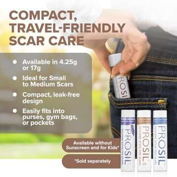 ProSil Silicone Scar Gel Stick with SPF 15 - Mess-Free Application