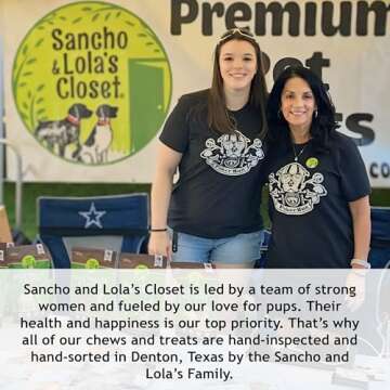 Supreme 12-inch Thick Bully Sticks by Sancho and Lola’s (5 Pack) All-Natural, Long-Lasting Dog Chew Treats - Free-Range, Grass-Fed Beef - Low Odor