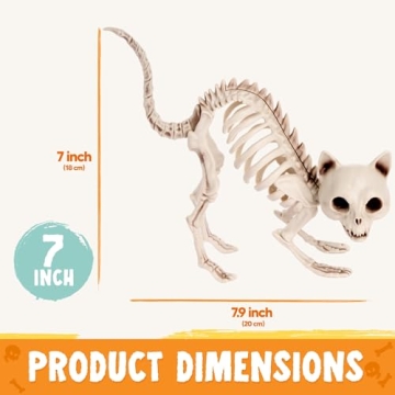 Skeleton Cats Halloween Decorations Set - 4 PCS