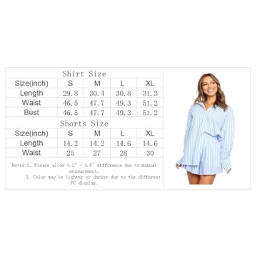 Womens Casual 2 Piece Outfit Set Oversized Tracksuit Sweatsuit Long Sleeve Shirt Loose High Waisted Mini Shorts