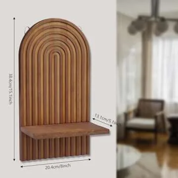 ZELURA Decorative Boho Wall Shelf - Perfect Home Decor
