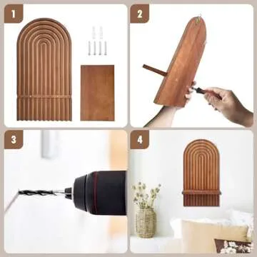 ZELURA Decorative Boho Wall Shelf - Perfect Home Decor