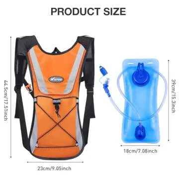 Hydration Backpack with 2L Hydration Bladder Water Backpack for Hiking Hydration Pack for Running Cy...