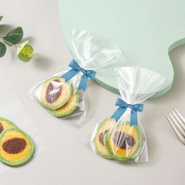 Meseey Dusty Blue Satin Bow Set of 100 - Easy Gift Wrapping