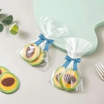 Meseey Dusty Blue Satin Bow Set of 100 - Easy Gift Wrapping