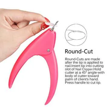 Dr.nail Adjustable Acrylic Nail Cutter Fake Nails Clipper False Nail Clippers Nail Tip Trimmer for Artificial Nail Art Manicure Tools Clip Tool(Mint Green)