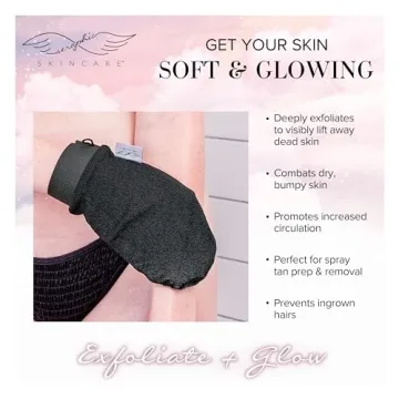 Seraphic Skincare Premium Exfoliating Mitt - Eco-Friendly Beauty Tool