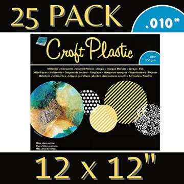 Grafix Opaque Craft Plastic – Opaque .010” Craft Plastic Film, Durable and Flexible Film, Perfec...