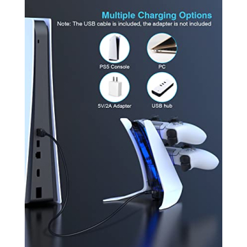 Dobe PS5 Fast Charging Station for DualSense Controller