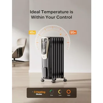 PELONIS Radiator Heater Efficient Comfort with Remote Control
