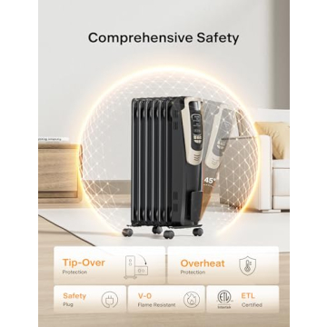 PELONIS Radiator Heater Efficient Comfort with Remote Control