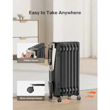PELONIS Radiator Heater Efficient Comfort with Remote Control