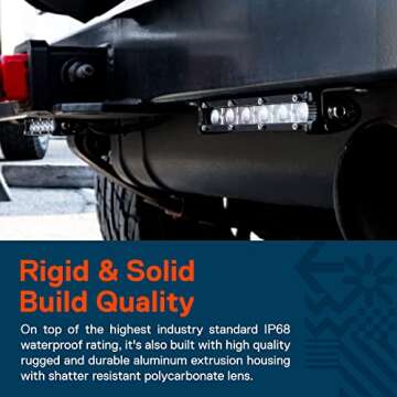 True Mods Off Road LED Light Bar 2pc Set - 7" Ultra-Slim 30° Spot Light Bar [1530lm] [IP68 Waterpro...