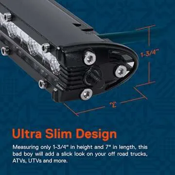 True Mods 7" Ultra-Slim LED Light Bar - 1530 Lumens