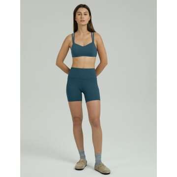 Colorfulkoala Dreamlux Strappy Sports Bra for Ultimate Comfort