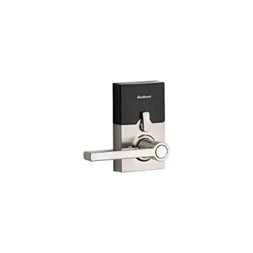 Keyless Entry Smart Lock with Halifax Handle in Satin Nickel