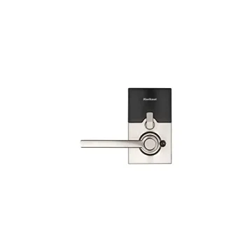 Keyless Entry Smart Lock with Halifax Handle in Satin Nickel