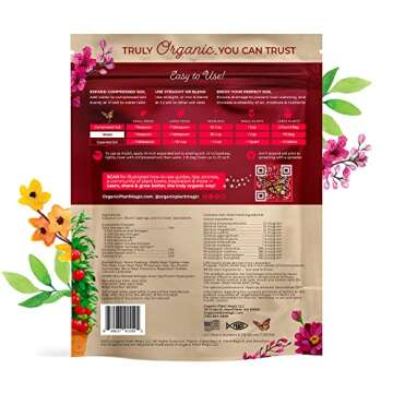 Compressed Organic Potting Soil for Garden, Plants & Vegetables - Expands 4x When Mixed with Water -...