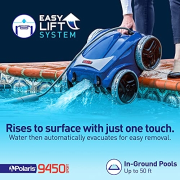 Polaris F9450 Sport 4WD Robotic Pool Cleaner - Efficient Cleaning