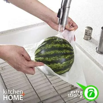 Kitchen + Home Paper Towel Alternative – Heavy Duty Washable Reusable Rayon Towels - One roll replaces 6 months of towels!