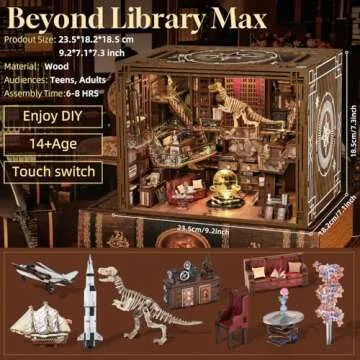 MiniCity Book Nook Kit with LED and Dust Cover