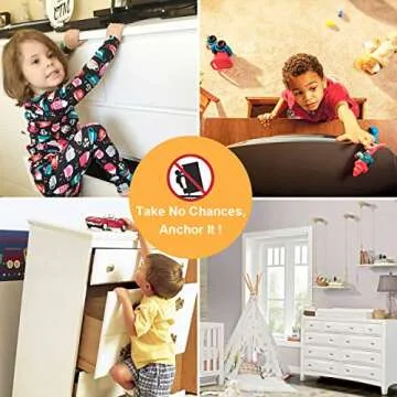 CRANACH Furniture Straps 10-Pack - Baby Proofing Safety