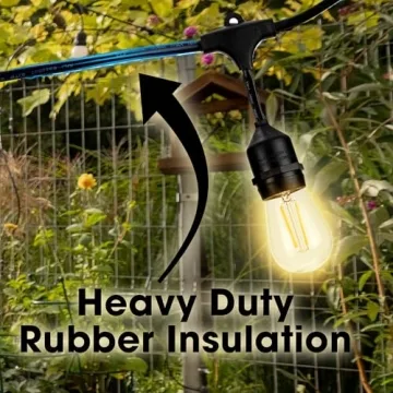 LED Outdoor Patio Lights | 46-Foot String Lights for Entertainment