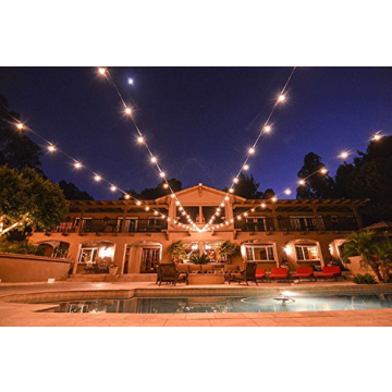 LED Outdoor Patio Lights | 46-Foot String Lights for Entertainment