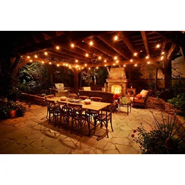LED Outdoor Patio Lights | 46-Foot String Lights for Entertainment
