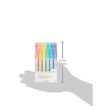 Pilot Frixion Light Erasable Highlighter, 6 Soft Colors